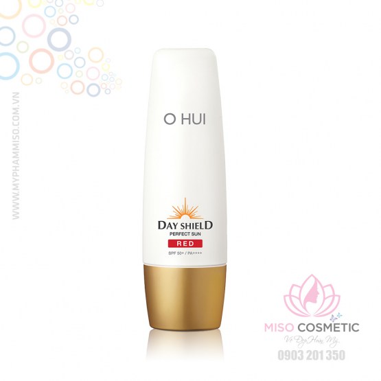 Kem chống nắng OHUI Day Shield Perfect Sun Red cho da dễ ửng đỏ